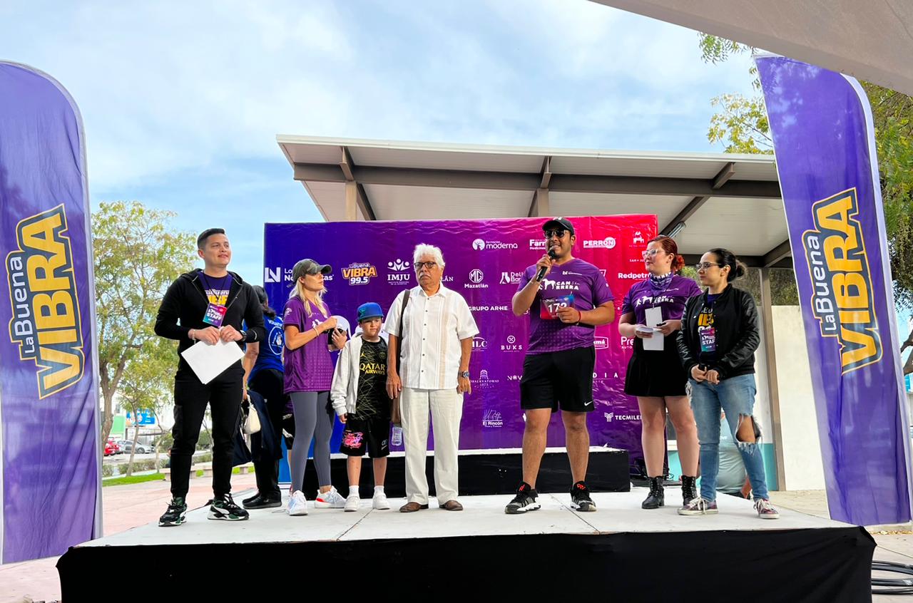 Con éxito se realizó la canrrera 5 kilómetros en Mazatlán, organizada por grupo Buena Vibra y apoyada por Imju