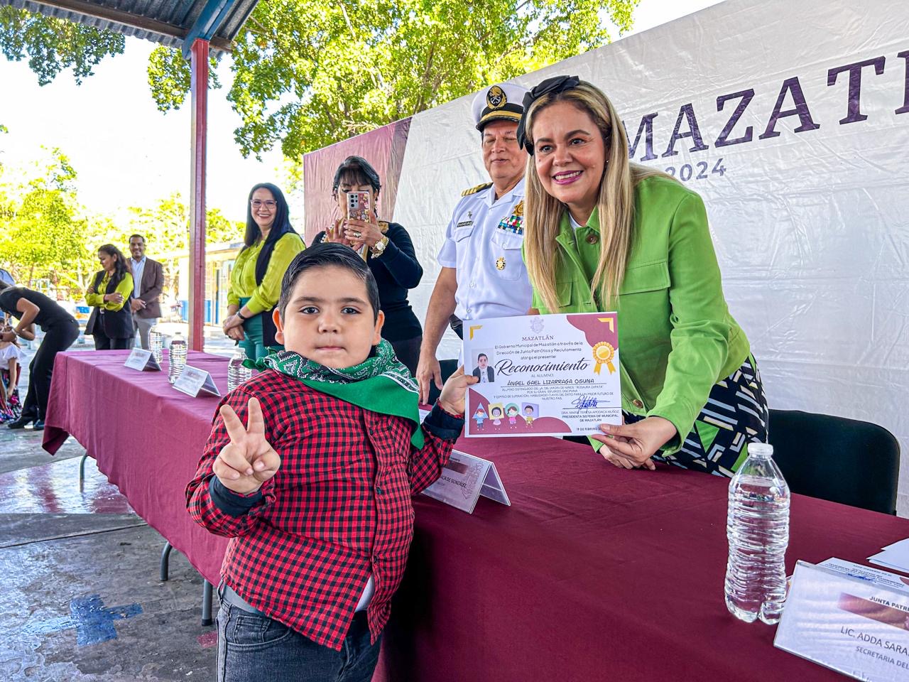 Gobierno de Mazatlán lleva acabo lunes cívico en el jardín de niños Rosaura Zapata