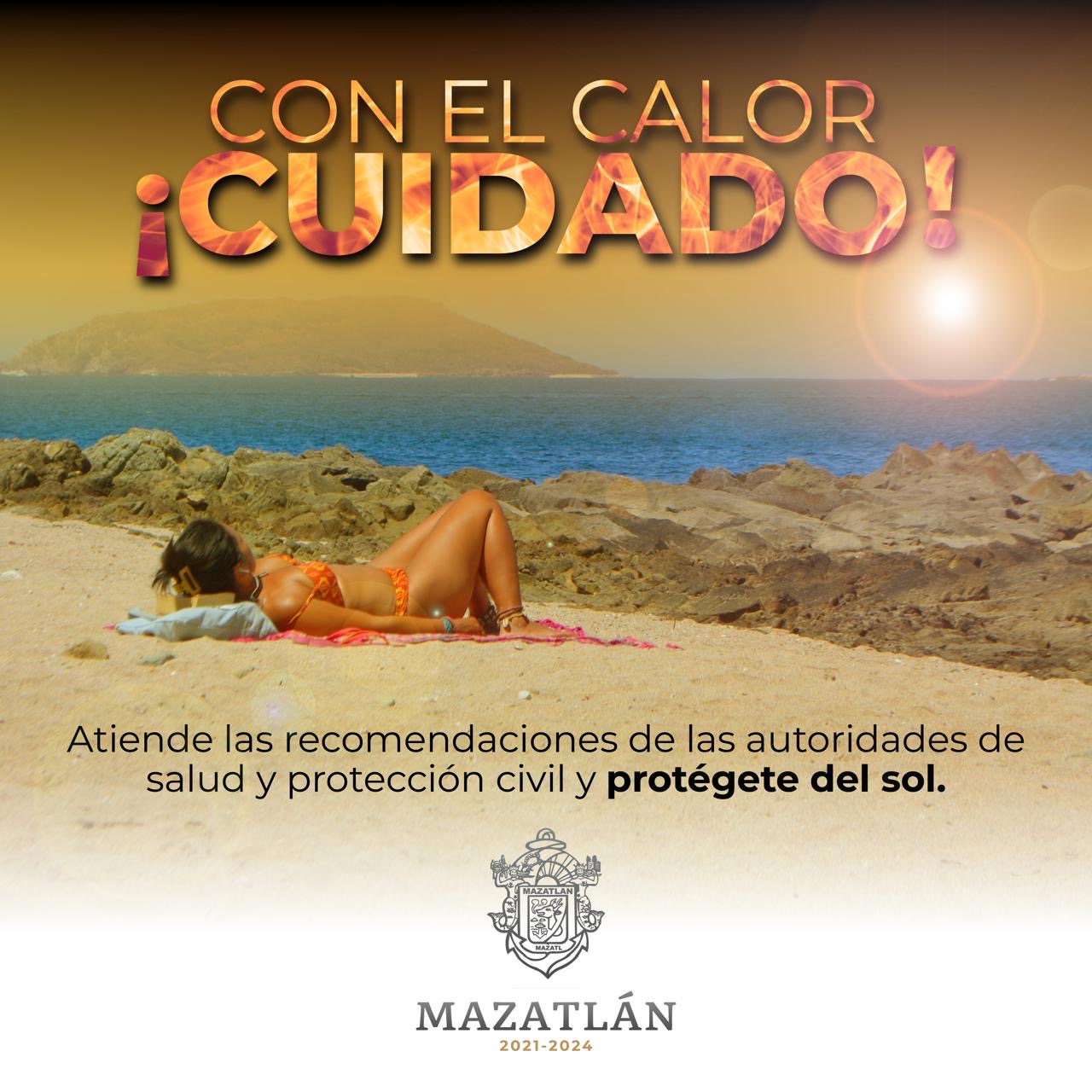 Importante seguir las recomendaciones para evitar golpes de calor en Mazatlán: Alcalde